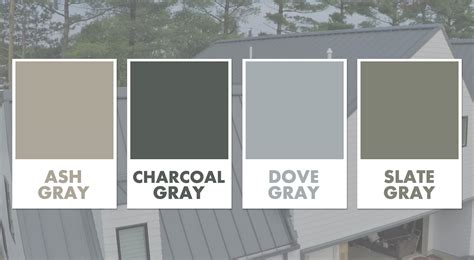 grey metal roof colors